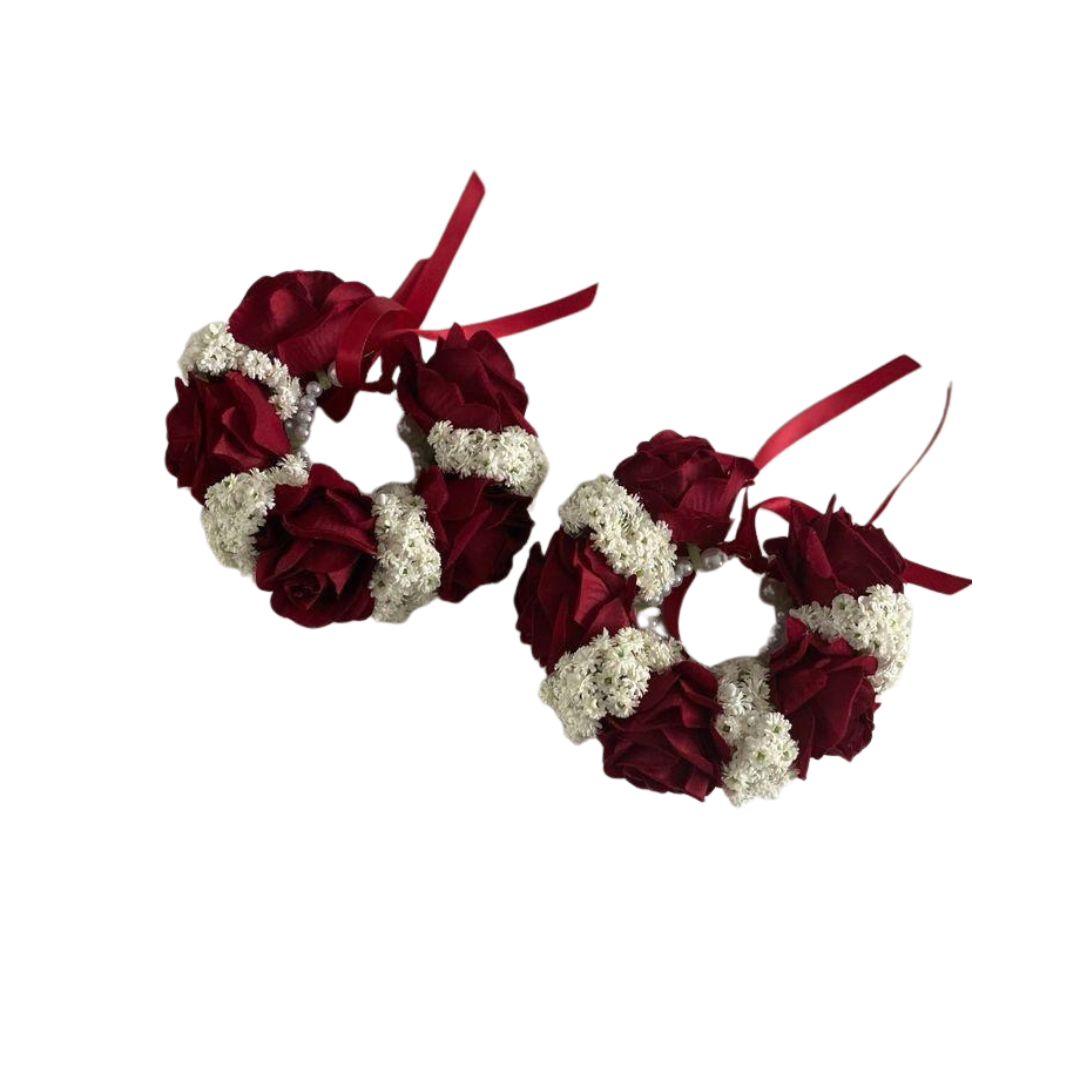 Fresh Flower Bangle Pair - Gajrae