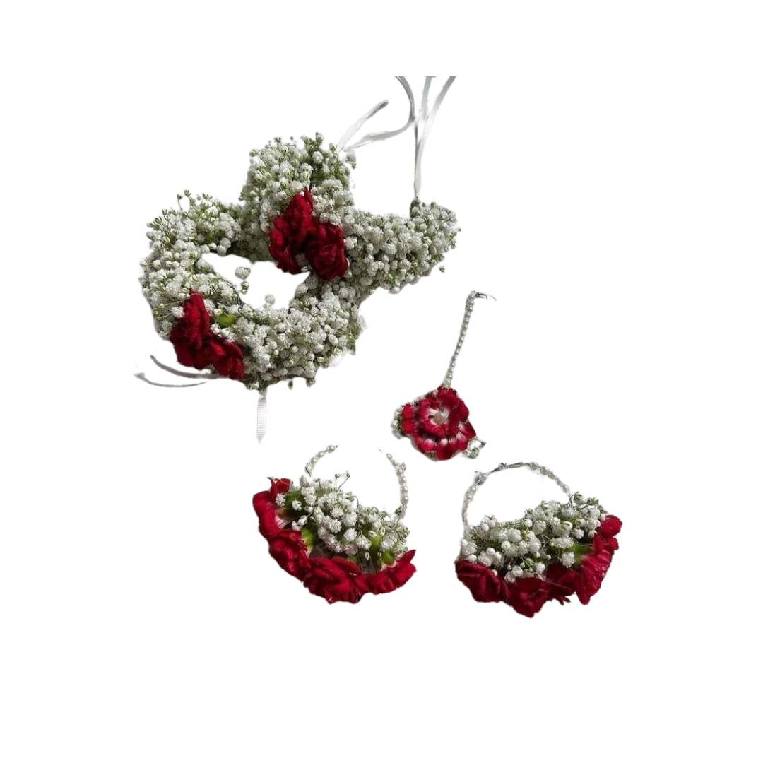 Fresh Flower Gajra Jewellery Set