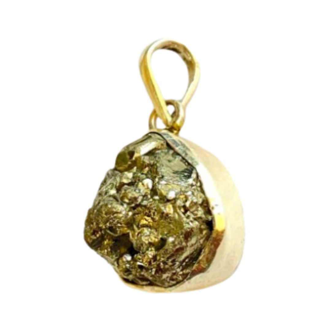Golden Prosperity Pyrite Pendant