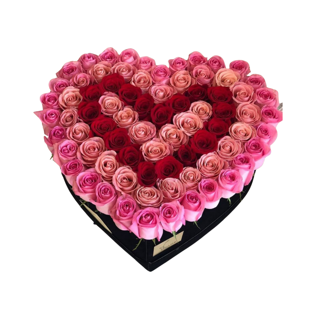 International Mother's Day fresh flower Roses heart box