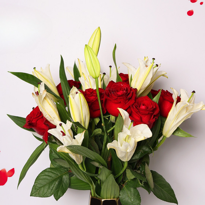 Happy Eid al-Fitr Red Roses Vase